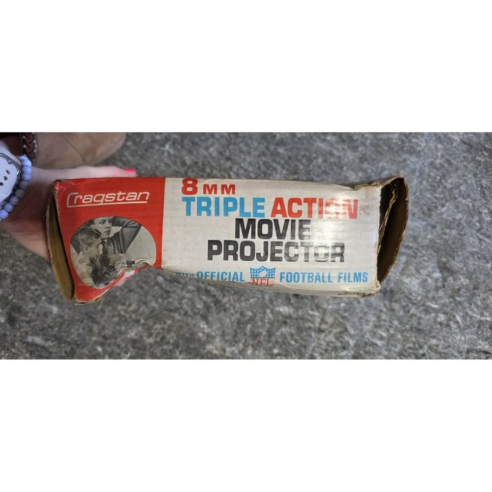 Vintage‎ 3918-1 CRAGSTAN 8mm Triple Action MOVIE PROJECTOR Battery